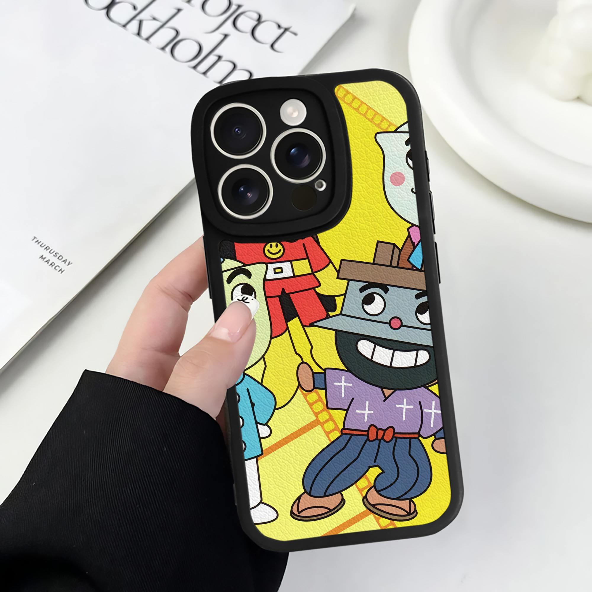 （画像用） アンパンマン Anpanman 【iPhone 16シリーズ対応】シリコンスマホケース（レザー調） 材質：シリコン